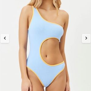 NWT Frankies Bikinis Cash Terry One Piece Swimsuit size medium